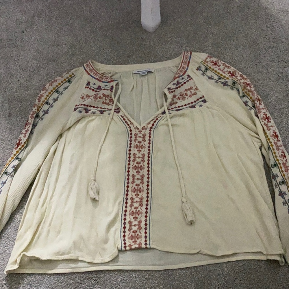 American Eagle multi-color blouse